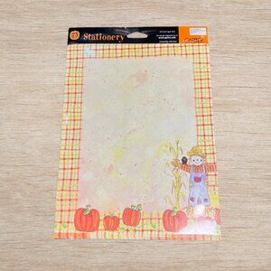 NEW Fall Pumpkin Halloween Stationery Sheets Scrapbook Paper Gartner Studios